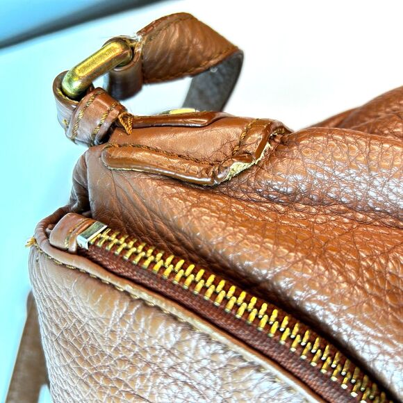 Marc By Marc Jacobs Natasha Caramel Brown Leather Classic Shoulder Crossbody Bag - Picture 8 of 15
